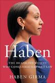 The book cover of Haben, which shows a woman standing on side profile.