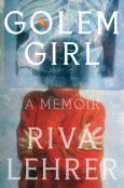 Book Cover of Golem Girl which shows a woman in a red turtleneck with her arms crossed, and her face is blocked by an X-Ray